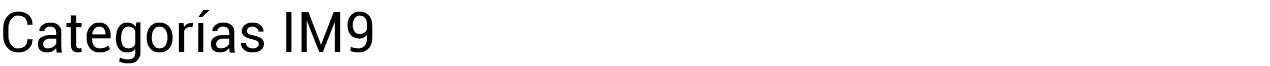 Categorías IM9